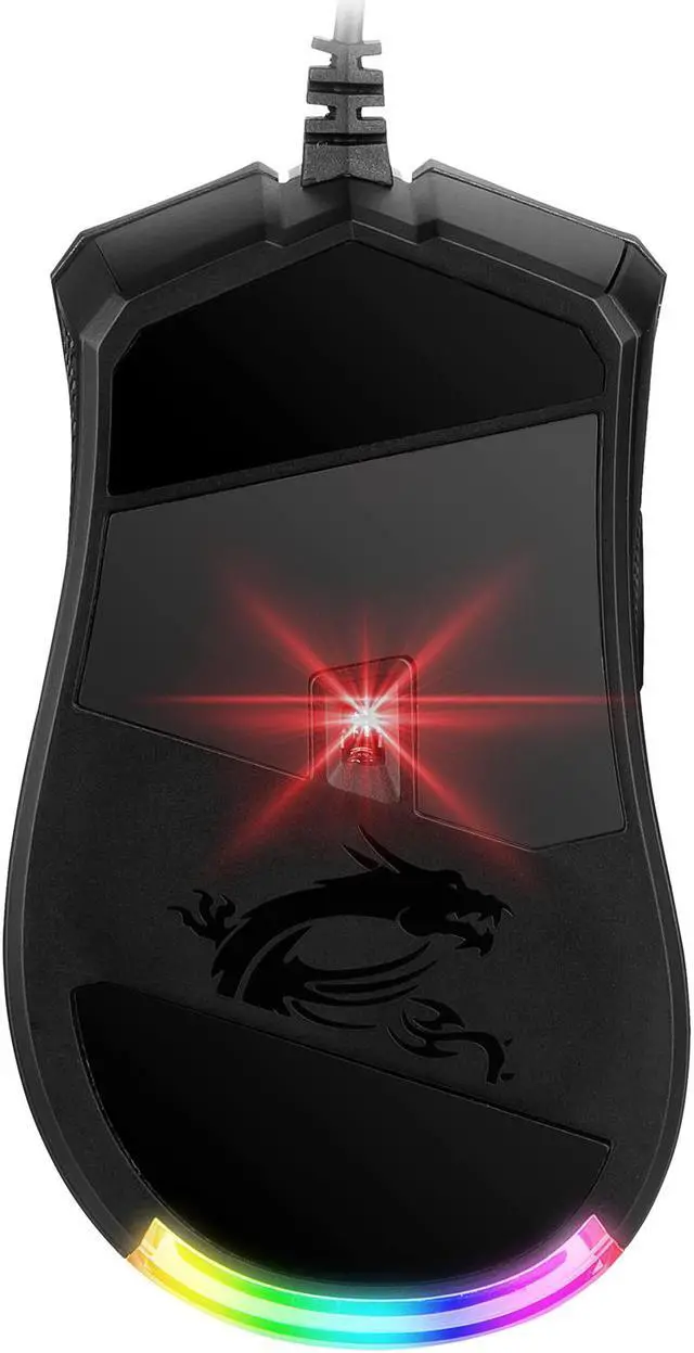 Alt view image 4 of 9 - MSI CLUTCH GM50 Black Optical Gaming Mouse