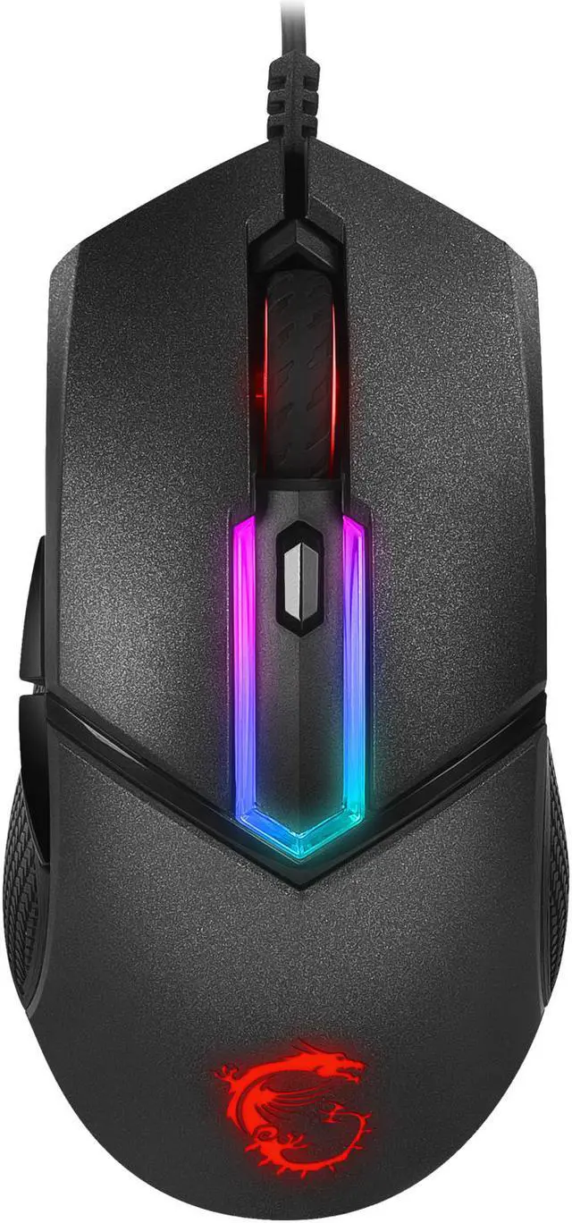 Alt view image 4 of 11 - MSI Clutch GM30 Gaming Mouse, 6200 DPI, 20M Omron Switches, Optical Sensor, Ergonomic Design, Illuminated Scroll Wheel, RGB Mystic Light Compatible, PC/Mac