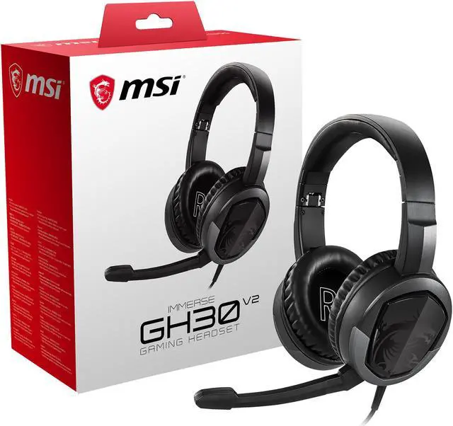 Alt view image 12 of 13 - MSI Immerse GH30 V2 3.5mm Connector Circumaural Headset