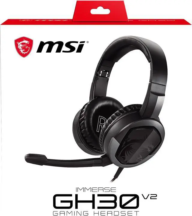 Alt view image 13 of 13 - MSI Immerse GH30 V2 3.5mm Connector Circumaural Headset