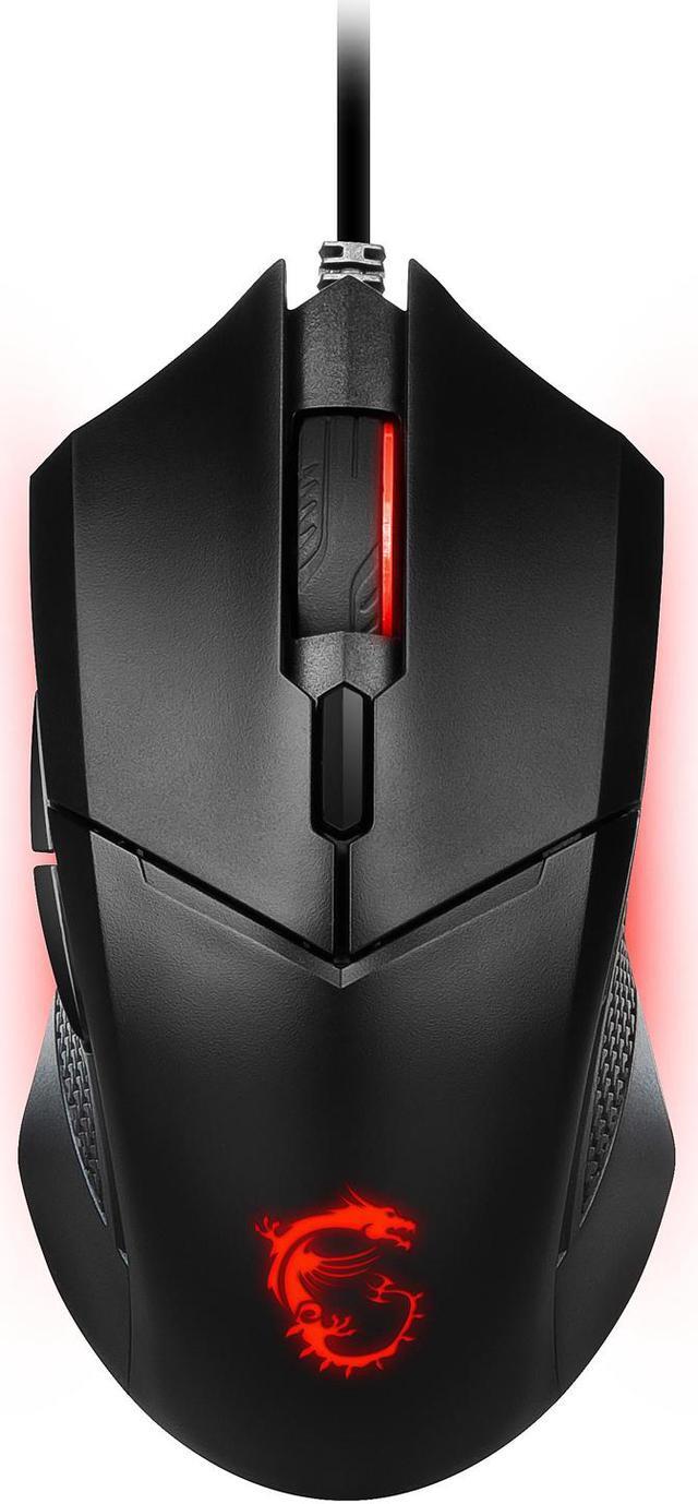 Alt view image 8 of 17 - MSI Clutch GM08 Gaming Mouse, 4200 DPI, Optical Sensor, 3 Adjustable Weights, Red LED Lighting, Symmetrical Design