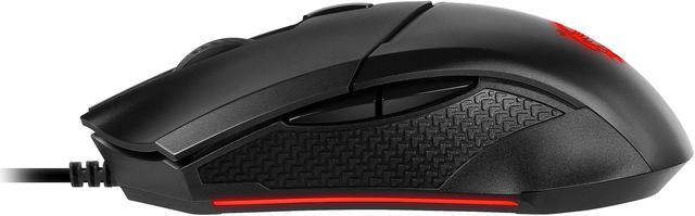 Alt view image 5 of 17 - MSI Clutch GM08 Gaming Mouse, 4200 DPI, Optical Sensor, 3 Adjustable Weights, Red LED Lighting, Symmetrical Design