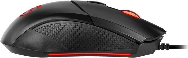 Alt view image 6 of 17 - MSI Clutch GM08 Gaming Mouse, 4200 DPI, Optical Sensor, 3 Adjustable Weights, Red LED Lighting, Symmetrical Design