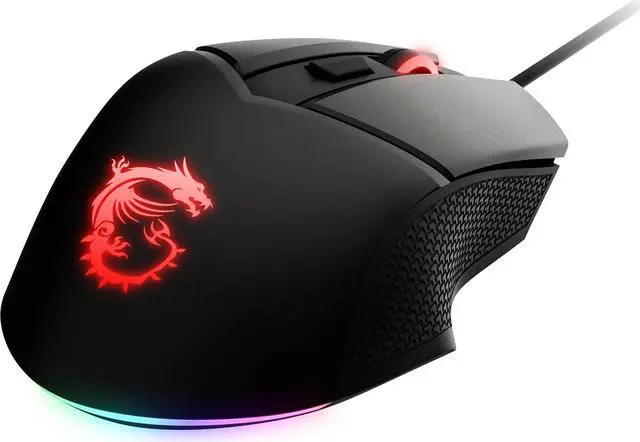 Alt view image 8 of 19 - MSI Clutch GM20 Elite Gaming Mouse, 6400 DPI, 20M+ Clicks OMRON Switch, Optical Sensor, Adjustable Weights, Ergonomic Right Hand Design, RGB Mystic Light