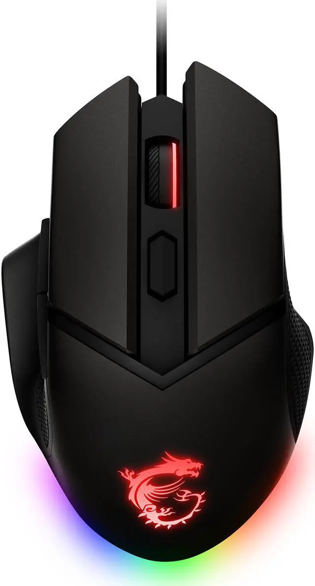 Alt view image 14 of 19 - MSI Clutch GM20 Elite Gaming Mouse, 6400 DPI, 20M+ Clicks OMRON Switch, Optical Sensor, Adjustable Weights, Ergonomic Right Hand Design, RGB Mystic Light