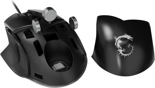 Alt view image 16 of 19 - MSI Clutch GM20 Elite Gaming Mouse, 6400 DPI, 20M+ Clicks OMRON Switch, Optical Sensor, Adjustable Weights, Ergonomic Right Hand Design, RGB Mystic Light