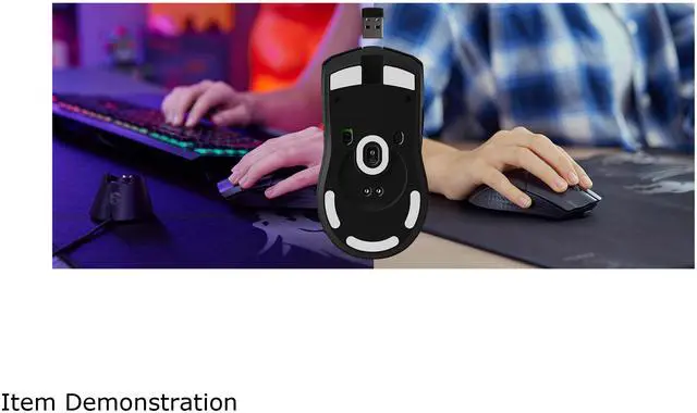 Alt view image 17 of 20 - MSI Clutch GM41 Lightweight Wireless Gaming Mouse & Charging Dock, 20,000 DPI, 60M Omron Switches, Fast-Charging 80Hr Battery, RGB Mystic Light, 6 Programmable Buttons, PC/Mac