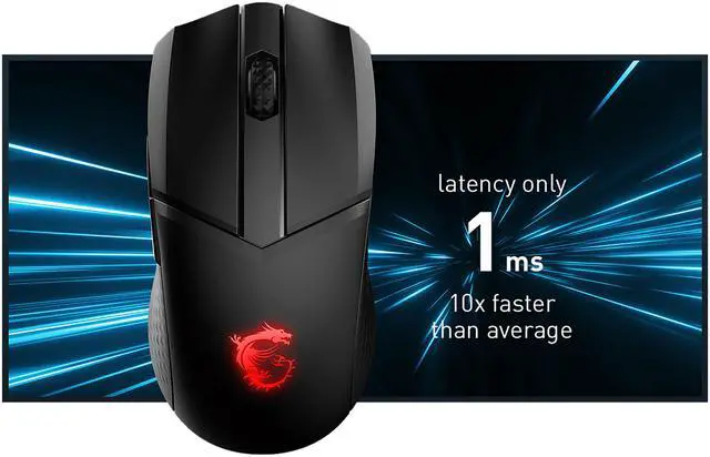 Alt view image 14 of 20 - MSI Clutch GM41 Lightweight Wireless Gaming Mouse & Charging Dock, 20,000 DPI, 60M Omron Switches, Fast-Charging 80Hr Battery, RGB Mystic Light, 6 Programmable Buttons, PC/Mac