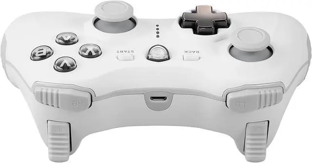 Alt view image 7 of 10 - MSI Force GC30V2 White Wireless Gaming Controller, Dual Vibration Motors, Dual Connection Modes, Interchangeable D-Pads, Compatible with PC & Android