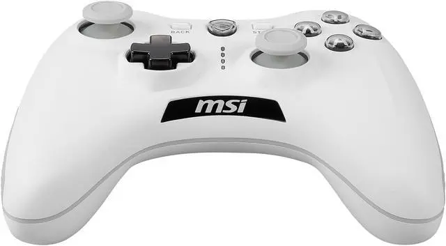 Alt view image 4 of 10 - MSI Force GC30V2 White Wireless Gaming Controller, Dual Vibration Motors, Dual Connection Modes, Interchangeable D-Pads, Compatible with PC & Android