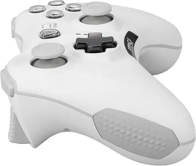 Alt view image 8 of 10 - MSI Force GC30V2 White Wireless Gaming Controller, Dual Vibration Motors, Dual Connection Modes, Interchangeable D-Pads, Compatible with PC & Android