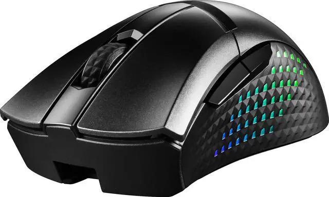 Alt view image 14 of 20 - MSI Clutch GM51 Lightweight Wireless Gaming Mouse & Charging Dock, 26K DPI Optical Sensor, 2.4G & Bluetooth, 60M Omron Switches, Fast-Charging, 150Hr Battery, RGB, 5 Programmable Buttons, PC/Mac