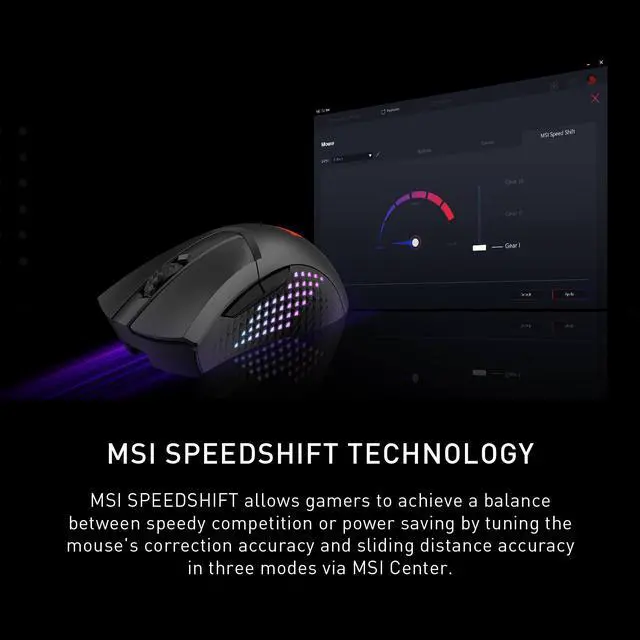 Alt view image 5 of 20 - MSI Clutch GM51 Lightweight Wireless Gaming Mouse & Charging Dock, 26K DPI Optical Sensor, 2.4G & Bluetooth, 60M Omron Switches, Fast-Charging, 150Hr Battery, RGB, 5 Programmable Buttons, PC/Mac