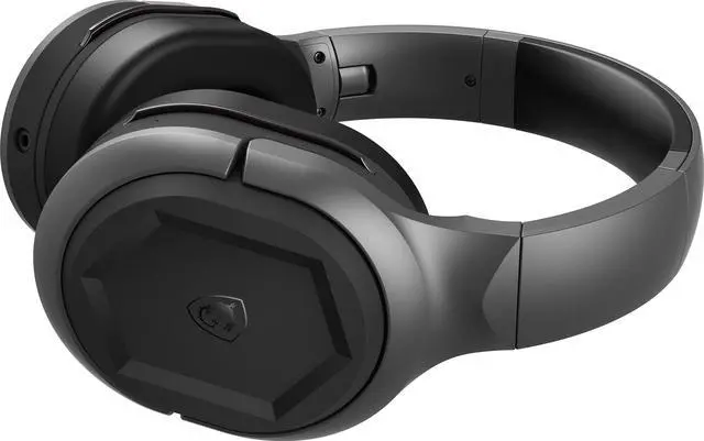 Alt view image 11 of 19 - MSI Immerse GH50 Wireless Gaming Headset – 22 Hr Battery Life, 50mm Neodymium Drivers, Detachable Omnidirectional Mic, Lightweight Comfort, Cross Platform Connectivity, carrying Pouch
