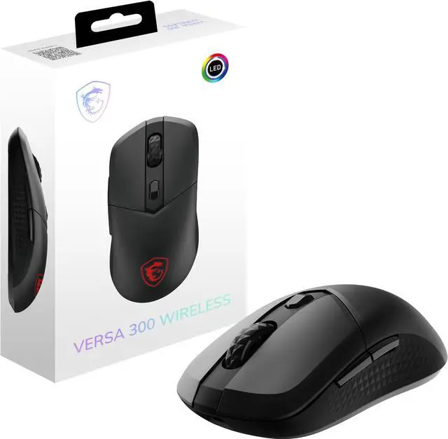 Alt view image 10 of 11 - MSI VERSA 300 2.4GHz Wireless Bluetooth 5.3 Optical Gaming Mouse