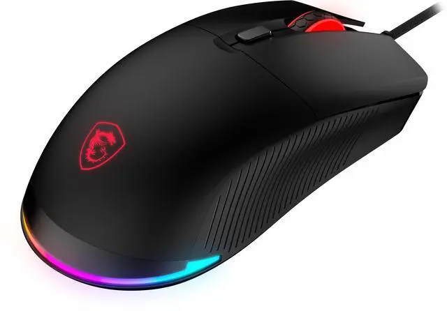 Alt view image 2 of 8 - MSI FORGE GM310 Wired Optical Gaming Mouse, RGB LED, 20 Million Clicks, Up to 7200 DPI