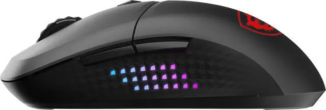 Alt view image 5 of 12 - MSI VERSA300 ELITE 2.4 GHz Wireless (MSI Swiftspeed) Bluetooth 5.3 USB 2.0 Optical RGB Gaming Mouse, Up to 26000 DPI, 60 Million Clicks