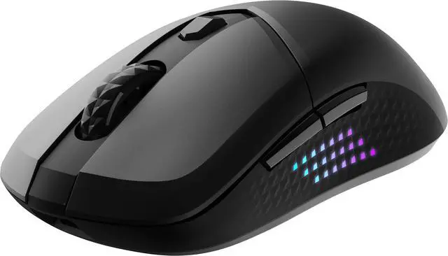 Alt view image 3 of 12 - MSI VERSA300 ELITE 2.4 GHz Wireless (MSI Swiftspeed) Bluetooth 5.3 USB 2.0 Optical RGB Gaming Mouse, Up to 26000 DPI, 60 Million Clicks