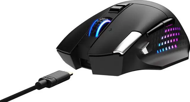 Alt view image 15 of 17 - MSI Versa Pro RGB Wireless Gaming Mouse