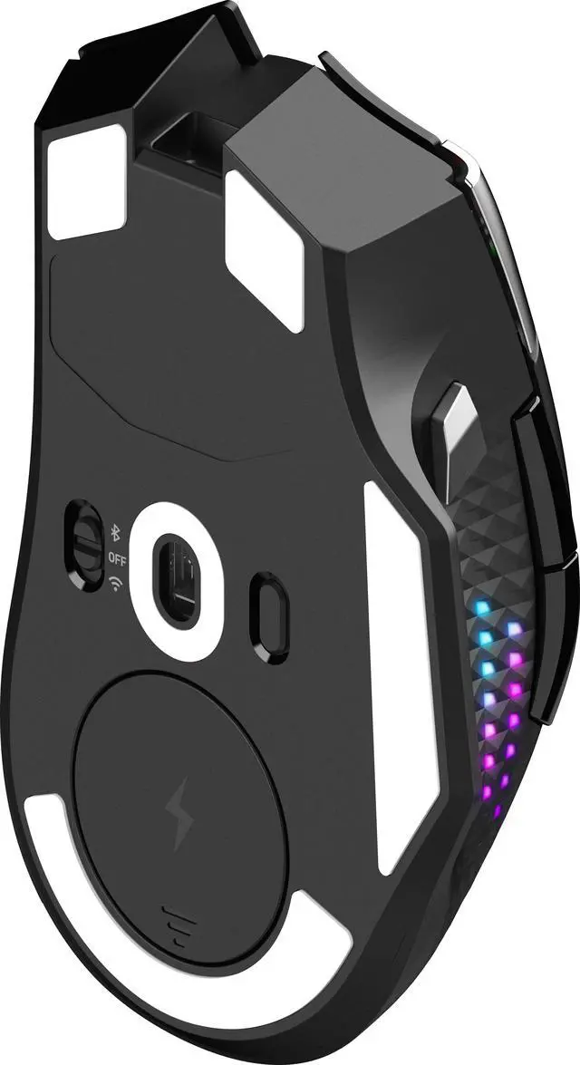Alt view image 13 of 17 - MSI Versa Pro RGB Wireless Gaming Mouse