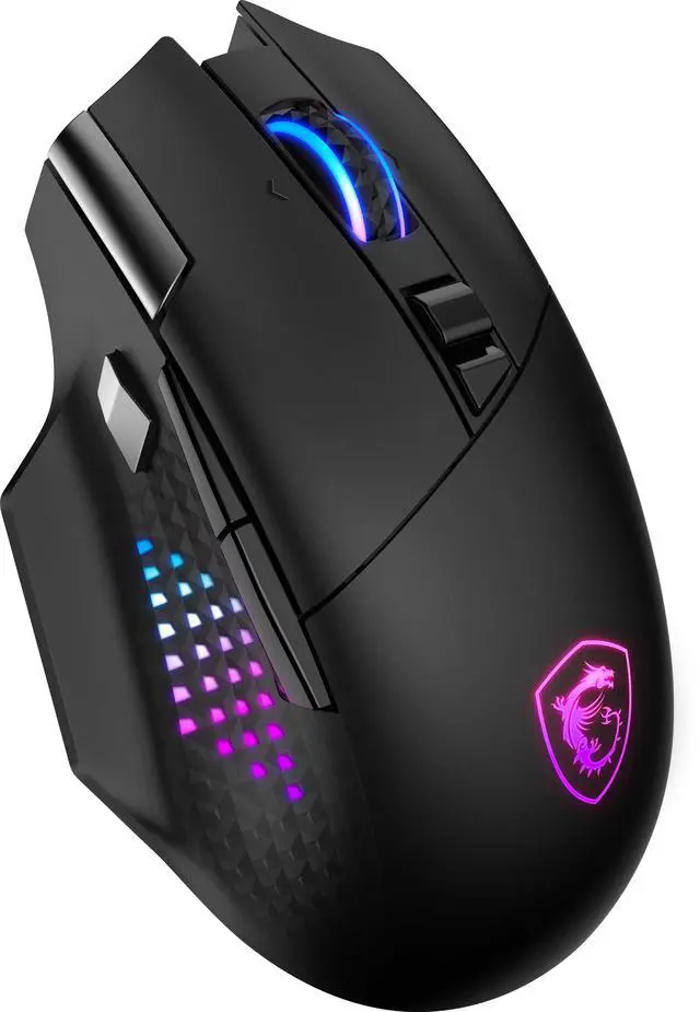 Alt view image 6 of 17 - MSI Versa Pro RGB Wireless Gaming Mouse