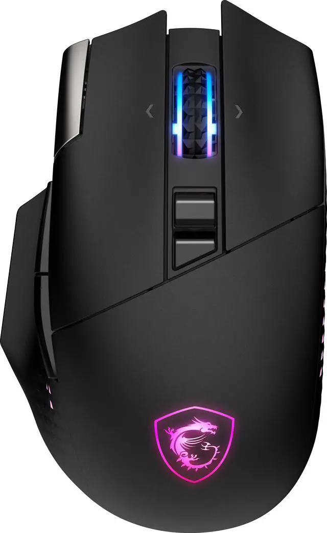 Alt view image 9 of 17 - MSI Versa Pro RGB Wireless Gaming Mouse