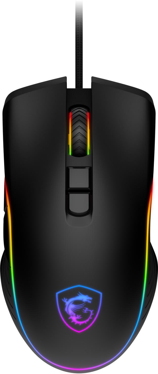 Main image of MSI Forge GM300 Lightweight Gaming Mouse - USB, RGB, Adjustable up to 7200 DPI - Black