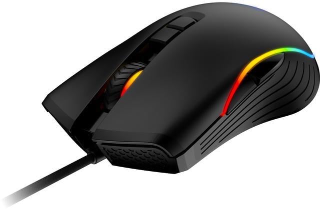 Alt view image 4 of 8 - MSI Forge GM300 Lightweight Gaming Mouse - USB, RGB, Adjustable up to 7200 DPI - Black