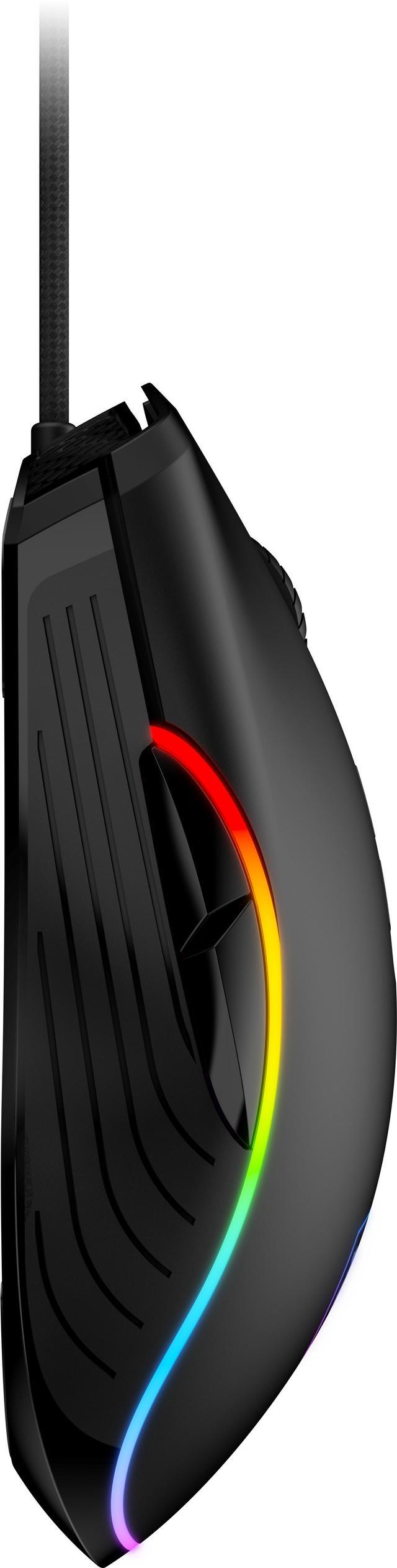 Alt view image 7 of 8 - MSI Forge GM300 Lightweight Gaming Mouse - USB, RGB, Adjustable up to 7200 DPI - Black
