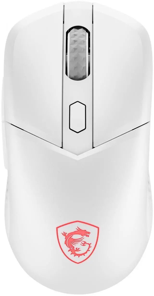 Alt view image 2 of 8 - MSI VERSA 300 ELITE Optical Wireless Gaming Mouse - Bluetooth, 2.4GHz, 26K DPI (Adjustable), OMRON Micro Switches, 200hrs Battery - White