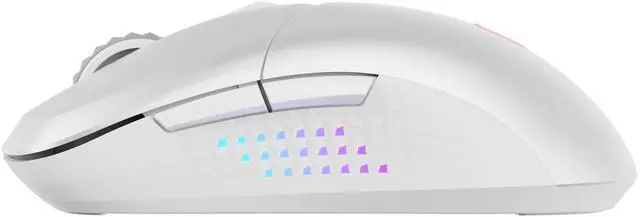 Alt view image 4 of 8 - MSI VERSA 300 ELITE Optical Wireless Gaming Mouse - Bluetooth, 2.4GHz, 26K DPI (Adjustable), OMRON Micro Switches, 200hrs Battery - White
