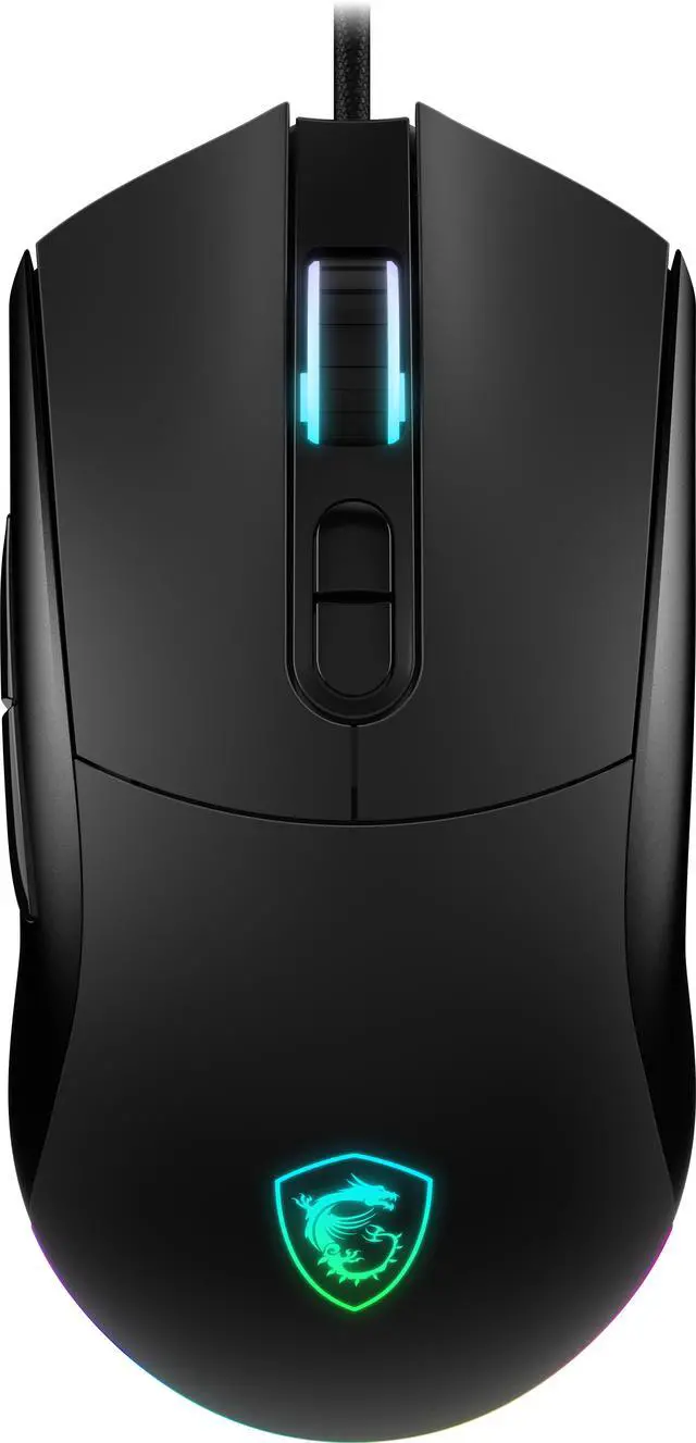 Alt view image 2 of 9 - MSI Forge GM320 Gaming Mouse - Up to 12,800 DPI, 6 DPI presets, 1KHz Report Rate, RGB