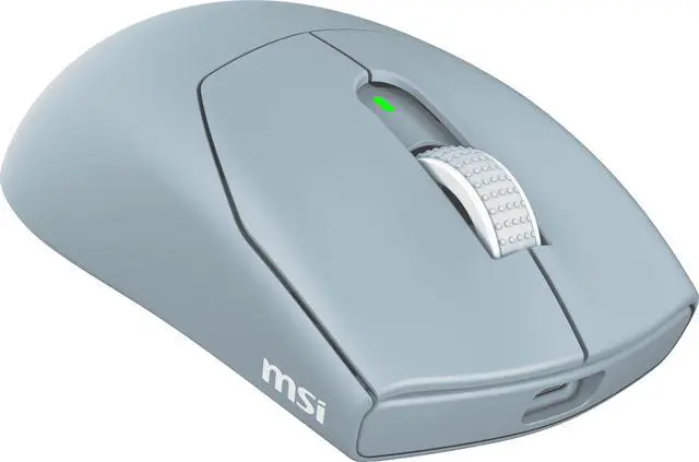 Alt view image 6 of 12 - MSI FORGE GM340 Wireless Gaming Mouse- Sky, PixArt PAW3311 12K DPI, Tri-Mode (2.4GHz/Bluetooth 5.3/USB), 57g Ultra-Lightweight, 1000Hz
