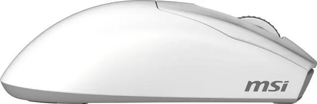 Alt view image 8 of 12 - MSI FORGE GM340 FORGEGM340W White 6 Buttons 1 x Wheel USB 2.0 2.4 GHz Wireless / Bluetooth 5.2 / USB 2.0 Optical Gaming Mouse