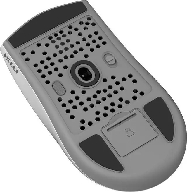 Alt view image 10 of 12 - MSI FORGE GM340 FORGEGM340W White 6 Buttons 1 x Wheel USB 2.0 2.4 GHz Wireless / Bluetooth 5.2 / USB 2.0 Optical Gaming Mouse
