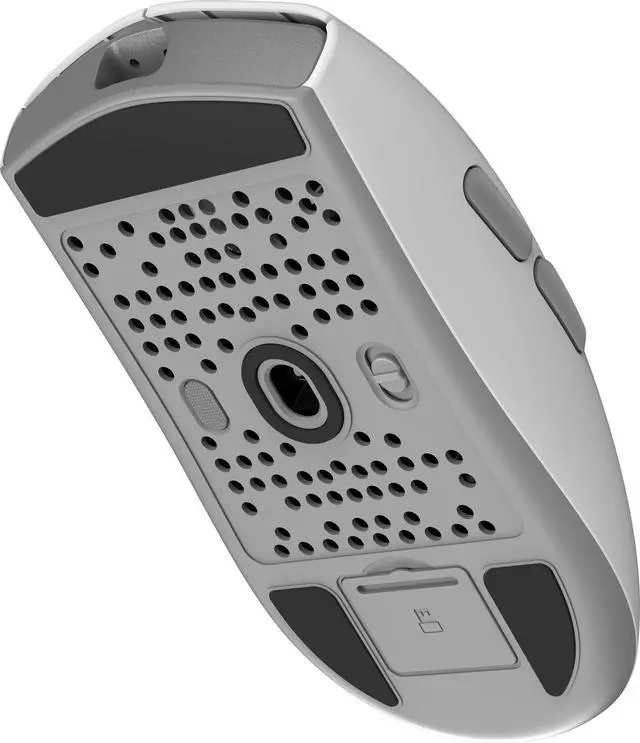Alt view image 11 of 12 - MSI FORGE GM340 FORGEGM340W White 6 Buttons 1 x Wheel USB 2.0 2.4 GHz Wireless / Bluetooth 5.2 / USB 2.0 Optical Gaming Mouse