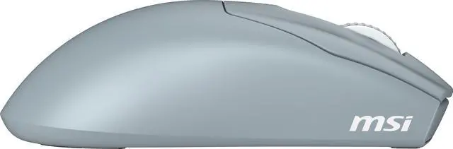 Alt view image 5 of 12 - MSI FORGE GM340 FORGEGM340S Sky 6 Buttons 1 x Wheel USB 2.0 2.4 GHz Wireless / Bluetooth 5.2 / USB 2.0 Optical Gaming Mouse