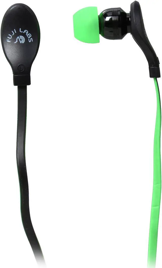 Main image of Fuji Labs Green AUFJ-SQWMS203GR 3.5mm Connector Sonique SQ203 Designer In-Ear Headphones with In-line Mic