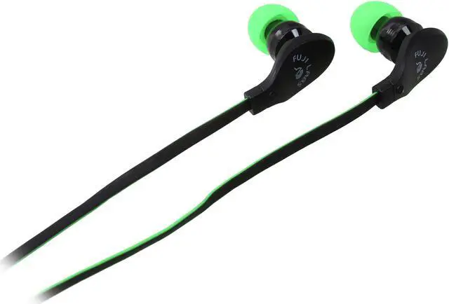 Alt view image 4 of 7 - Fuji Labs Green AUFJ-SQWMS203GR 3.5mm Connector Sonique SQ203 Designer In-Ear Headphones with In-line Mic