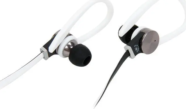 Alt view image 2 of 7 - Fuji Labs White AUFJ-SQWBS306WH 3.5mm Connector Sonique SQ306 Premium Beryllium In-Ear Headphones with In-line Mic