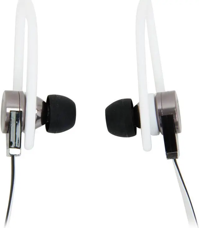Alt view image 3 of 7 - Fuji Labs White AUFJ-SQWBS306WH 3.5mm Connector Sonique SQ306 Premium Beryllium In-Ear Headphones with In-line Mic