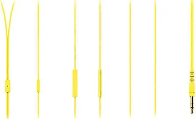 Alt view image 2 of 2 - Fuji Labs Yellow AUFJ-SQNMS101YE 3.5mm Connector Sonique SQ101 Designer In-Ear Headphones