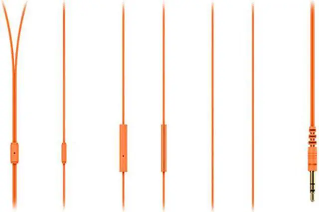 Alt view image 2 of 2 - Fuji Labs Orange AUFJ-SQNMS101OR 3.5mm Connector Sonique SQ101 Designer In-Ear Headphones