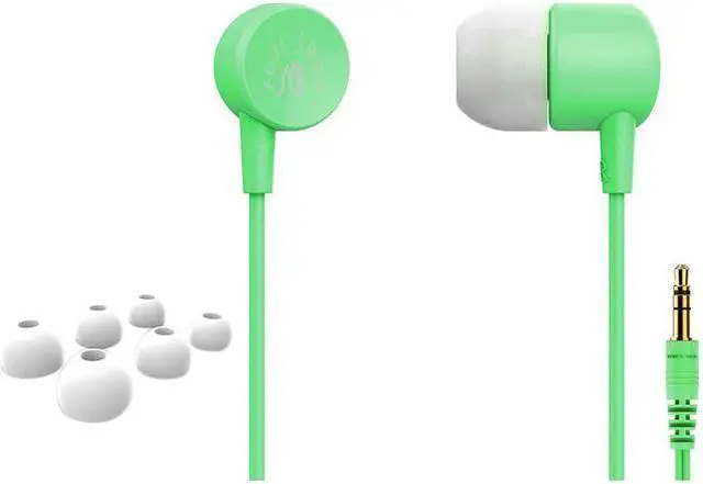 Main image of Fuji Labs Sonique SQ101 Designer In-Ear Headphones with In-line Mic, Green