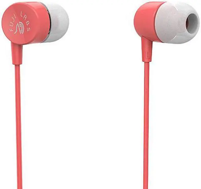 Main image of Fuji Labs Sonique SQ101 Designer In-Ear Headphones with In-line Mic, Red