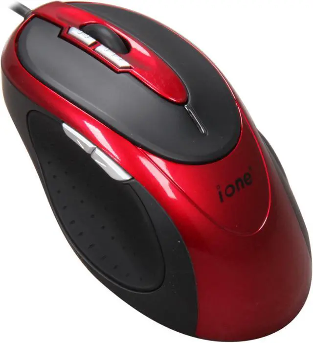 Main image of QUMAX Lynx S2-Red Red/Black 7 Buttons 1 x Wheel Wired Laser Gaming Mouse