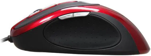 Alt view image 3 of 5 - QUMAX Lynx S2-Red Red/Black 7 Buttons 1 x Wheel Wired Laser Gaming Mouse
