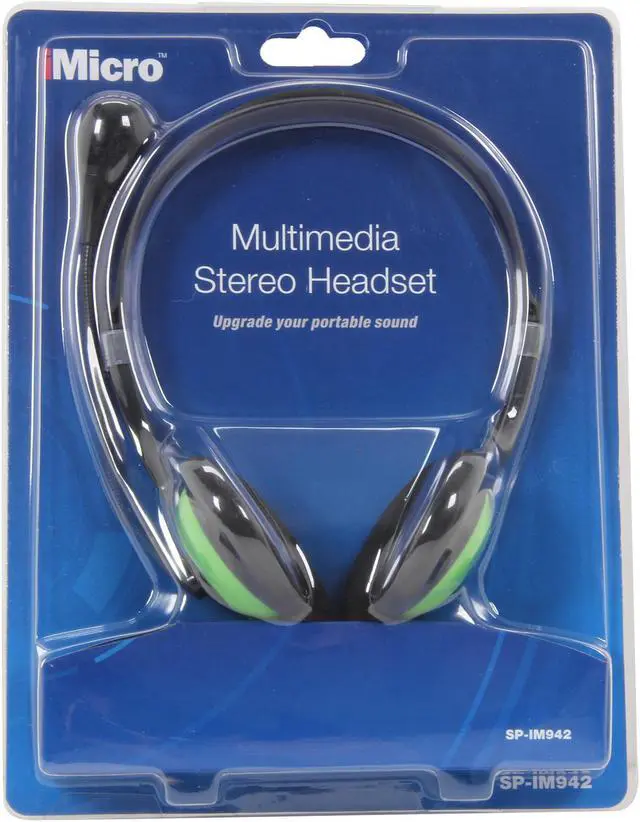 Alt view image 6 of 6 - iMicro SP-IM942 2 X 3.5mm Connector Supra-aural Stereo Headset