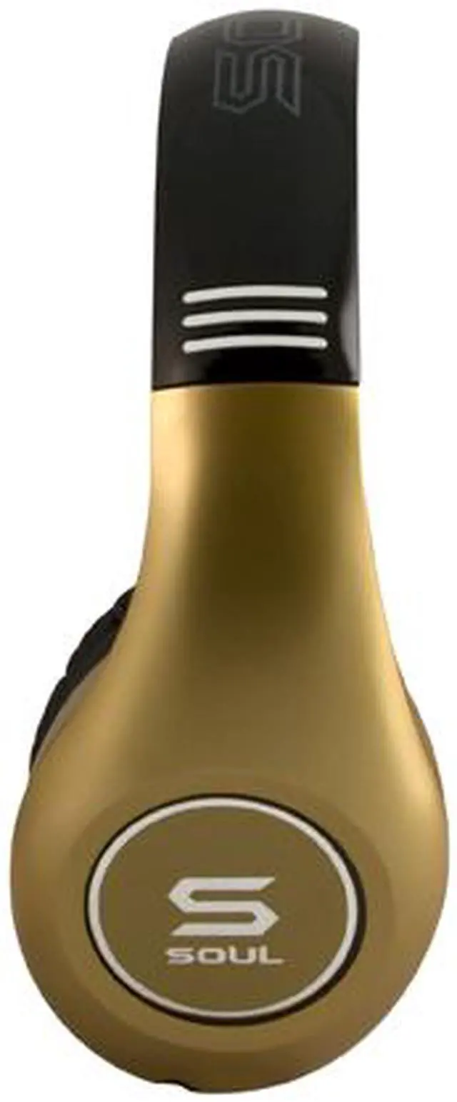 Alt view image 5 of 9 - Soul by Ludacris SL300GG 3.5mm Connector Circumaural High Definition Noise Canceling Headphone - Gold and Gold