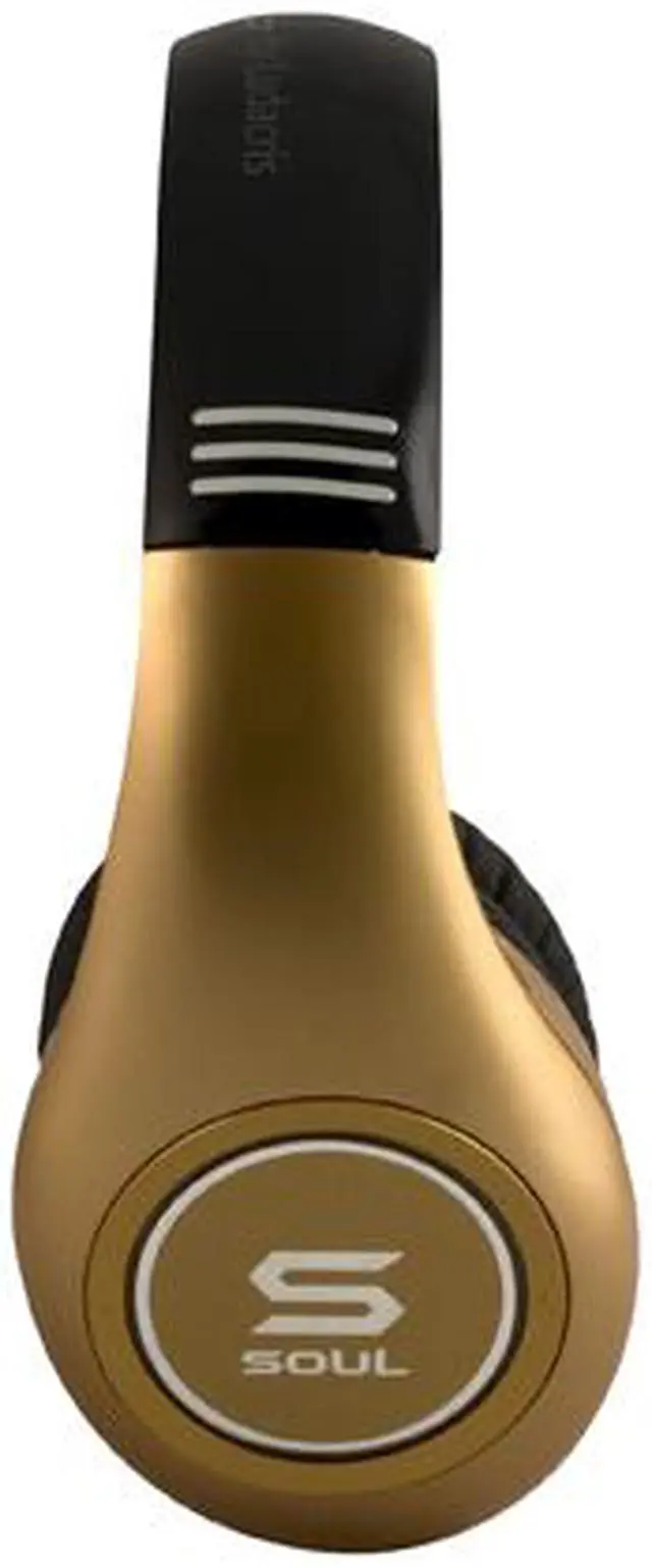 Alt view image 6 of 9 - Soul by Ludacris SL300GG 3.5mm Connector Circumaural High Definition Noise Canceling Headphone - Gold and Gold